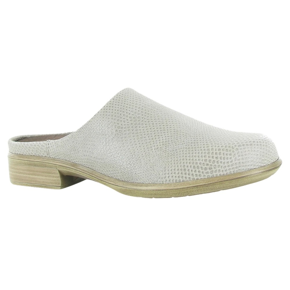 Limited Edition Naot Lodos Mule in Beige Lizard / Size 10